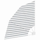 vidaXL Erkély adatvédelmi képernyő Antracit szürke és fehér