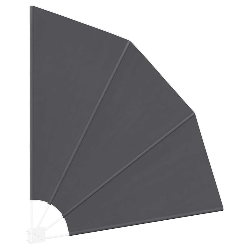 vidaXL Erkély adatvédelmi képernyő Fekete 160 x 160 cm szövet