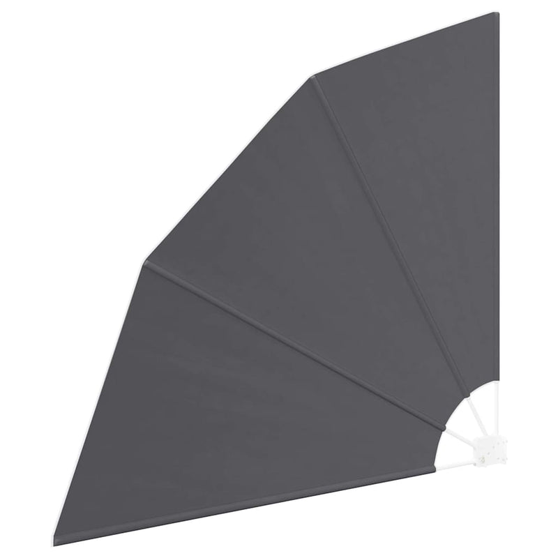 vidaXL Erkély adatvédelmi képernyő Fekete 160 x 160 cm szövet