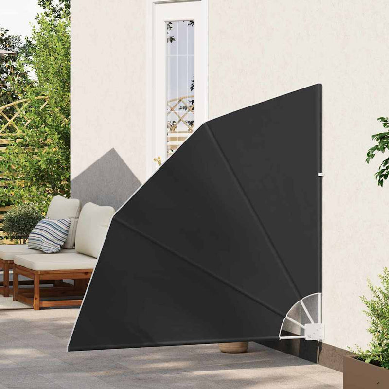 vidaXL Erkély adatvédelmi képernyő Antracit 140 x 140 cm szövet