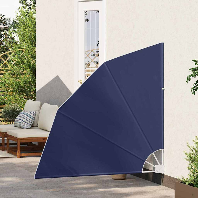vidaXL Erkély adatvédelmi képernyő Tengerészkék 140 x 140 cm szövet