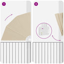 vidaXL Erkély adatvédelmi képernyő Bézs 140 x 140 cm szövet