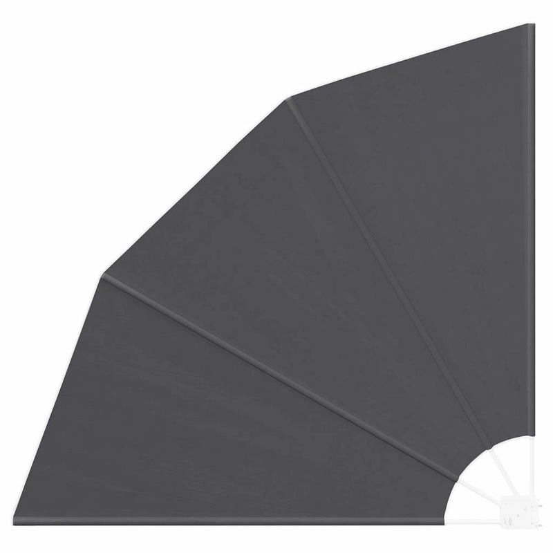 vidaXL Erkély adatvédelmi képernyő Fekete 140 x 140 cm szövet