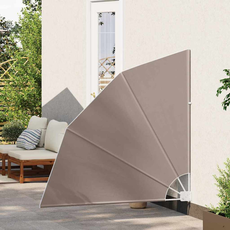 vidaXL Erkély adatvédelmi képernyő Tópszínű 140 x 140 cm szövet