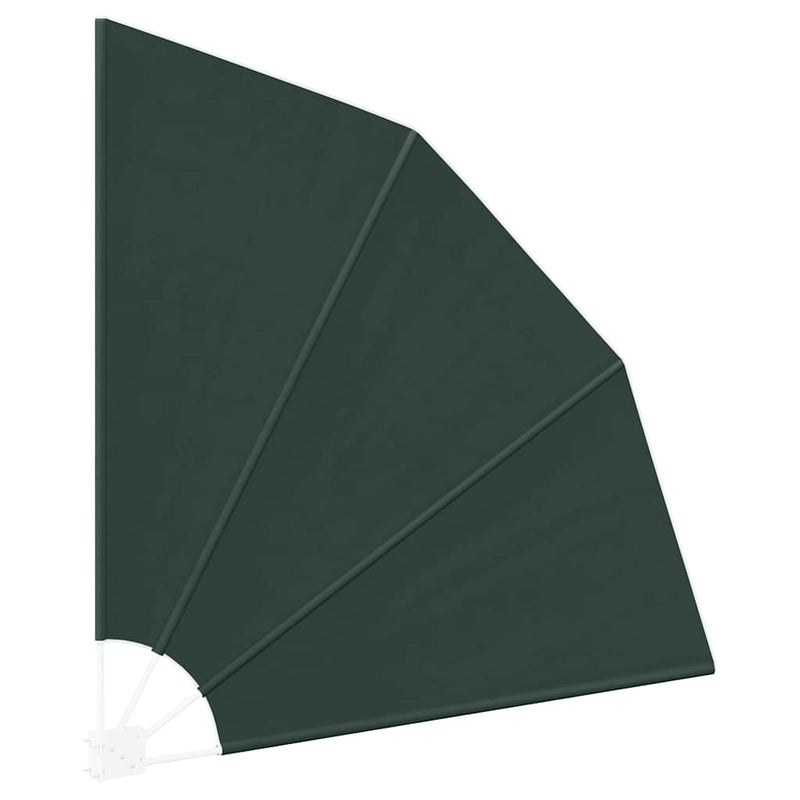 vidaXL Erkély adatvédelmi képernyő Sötétzöld 140 x 140 cm szövet
