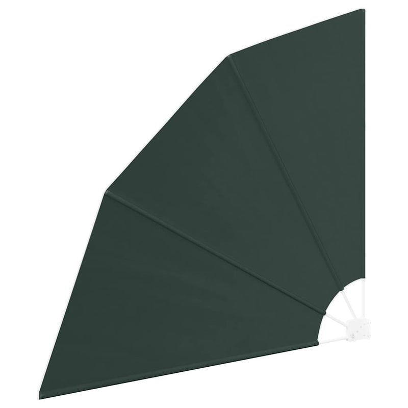 vidaXL Erkély adatvédelmi képernyő Sötétzöld 140 x 140 cm szövet