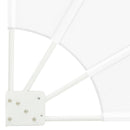 vidaXL Erkély adatvédelmi képernyő Fehér 140 x 140 cm szövet