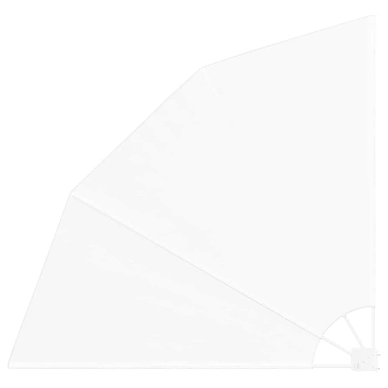 vidaXL Erkély adatvédelmi képernyő Fehér 140 x 140 cm szövet