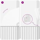 vidaXL Erkély adatvédelmi képernyő Fehér 140 x 140 cm szövet