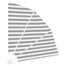 vidaXL Erkély adatvédelmi képernyő Antracit szürke és fehér