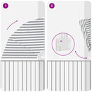 vidaXL Erkély adatvédelmi képernyő Antracit szürke és fehér