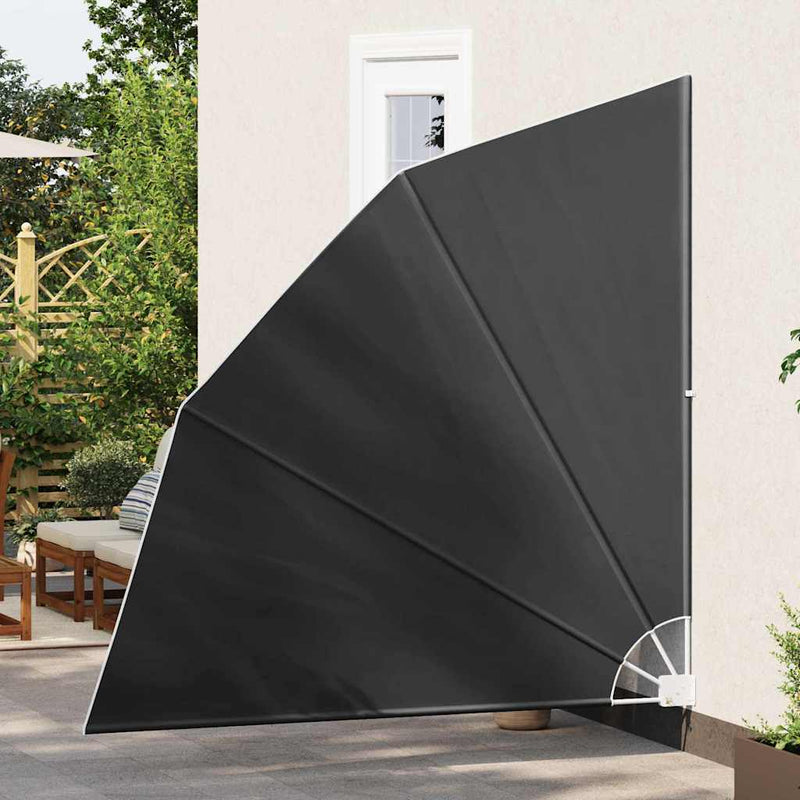 vidaXL Erkély adatvédelmi képernyő Antracit 210 x 210 cm szövet