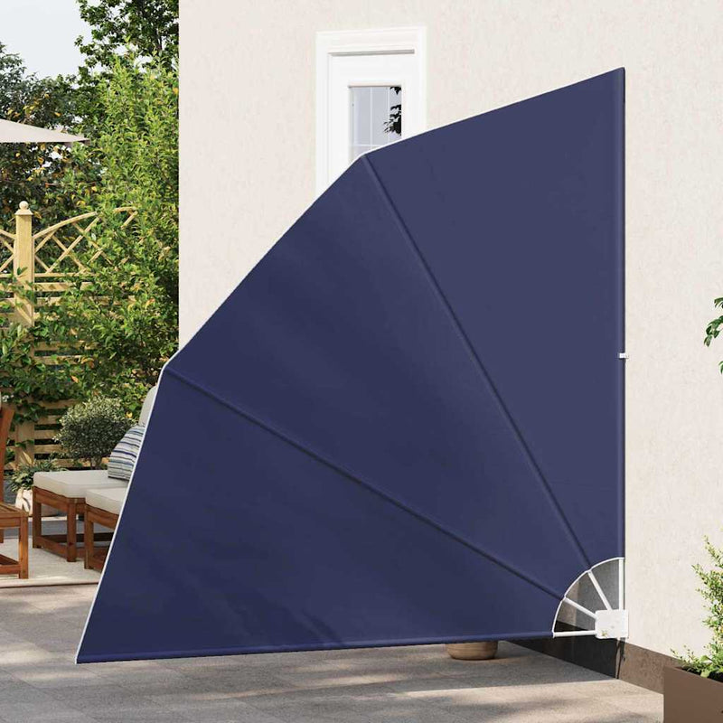 vidaXL Erkély adatvédelmi képernyő Tengerészkék 210 x 210 cm szövet