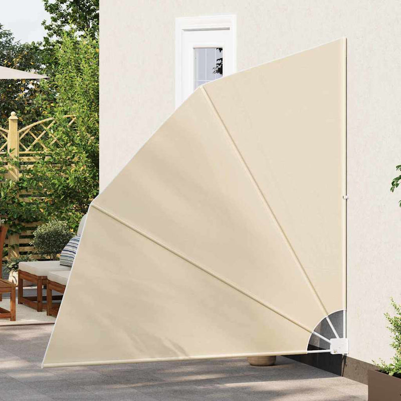 vidaXL Erkély adatvédelmi képernyő Bézs 210 x 210 cm szövet