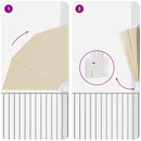 vidaXL Erkély adatvédelmi képernyő Bézs 210 x 210 cm szövet