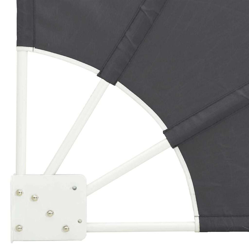 vidaXL Erkély adatvédelmi képernyő Fekete 210 x 210 cm szövet