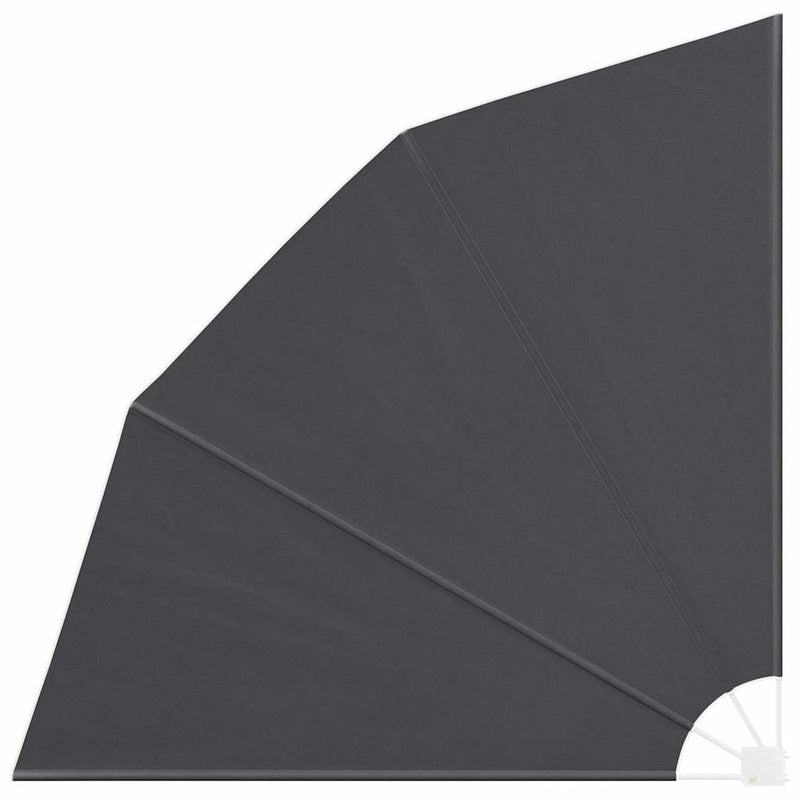 vidaXL Erkély adatvédelmi képernyő Fekete 210 x 210 cm szövet
