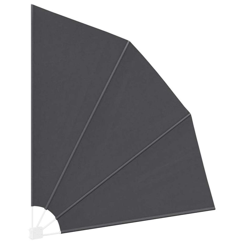 vidaXL Erkély adatvédelmi képernyő Fekete 210 x 210 cm szövet