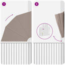 vidaXL Erkély adatvédelmi képernyő Tópszínű 210 x 210 cm szövet