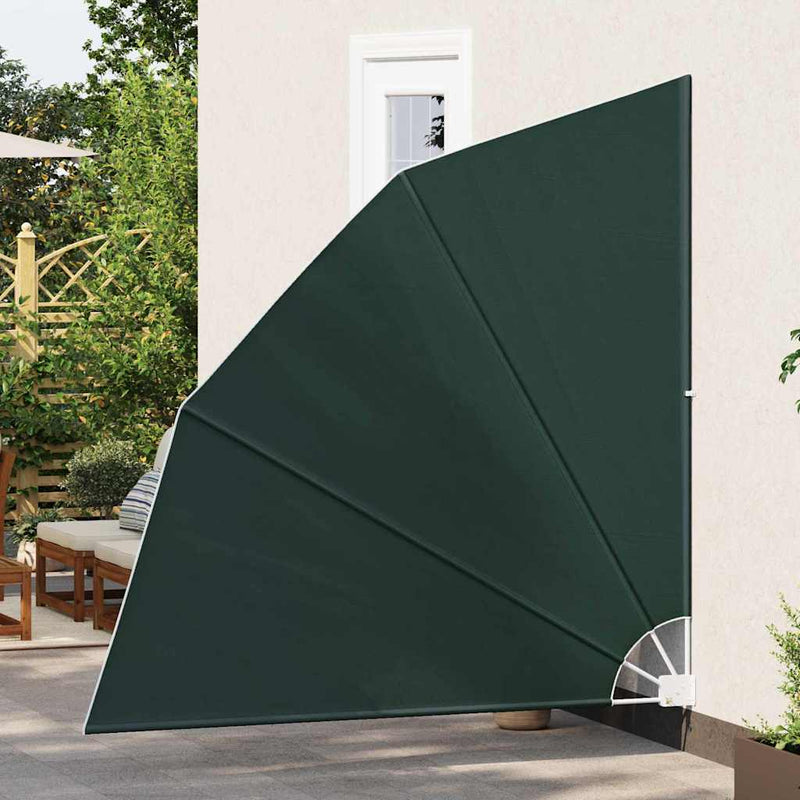 vidaXL Erkély adatvédelmi képernyő Sötétzöld 210 x 210 cm szövet