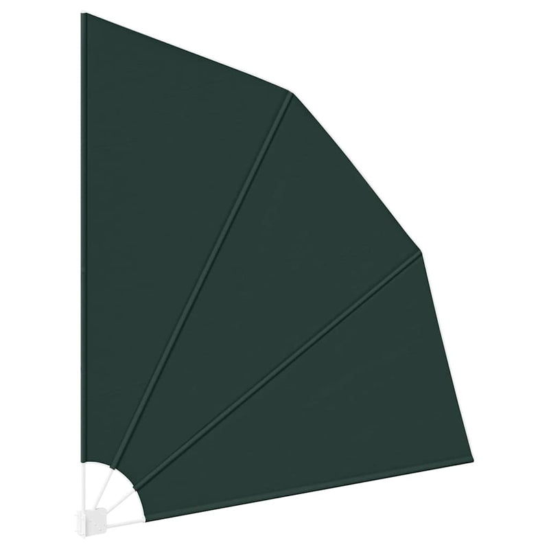 vidaXL Erkély adatvédelmi képernyő Sötétzöld 210 x 210 cm szövet