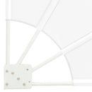 vidaXL Erkély adatvédelmi képernyő Fehér 210 x 210 cm szövet