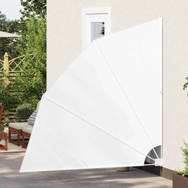 vidaXL Erkély adatvédelmi képernyő Fehér 210 x 210 cm szövet