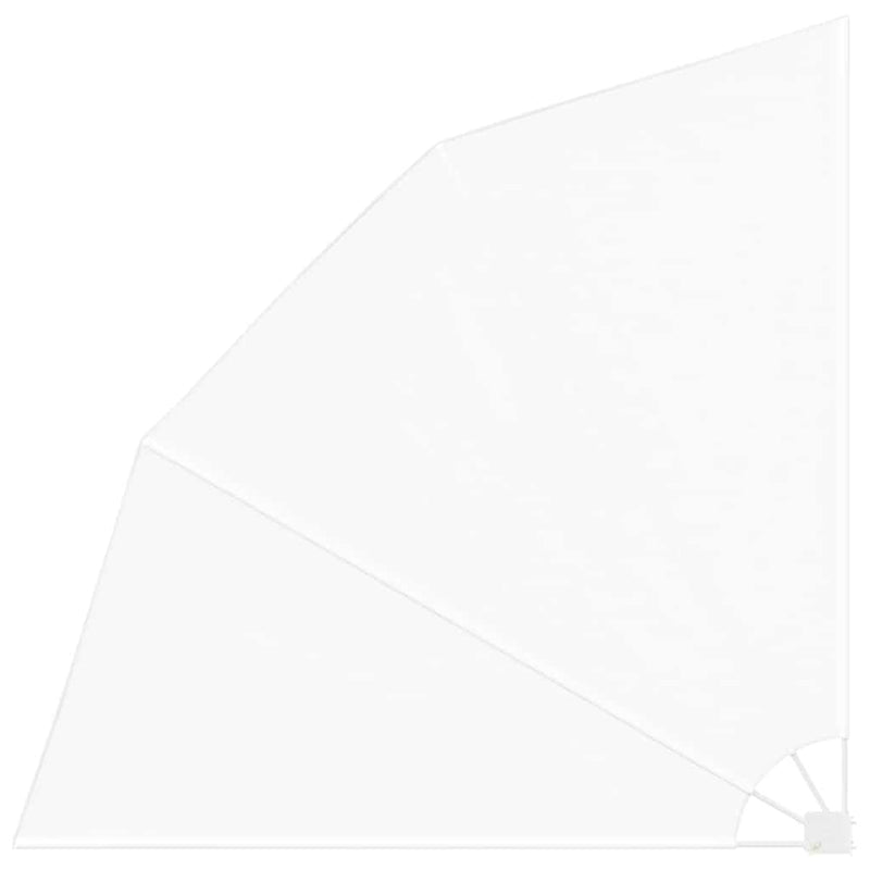 vidaXL Erkély adatvédelmi képernyő Fehér 210 x 210 cm szövet