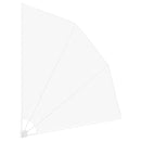 vidaXL Erkély adatvédelmi képernyő Fehér 210 x 210 cm szövet