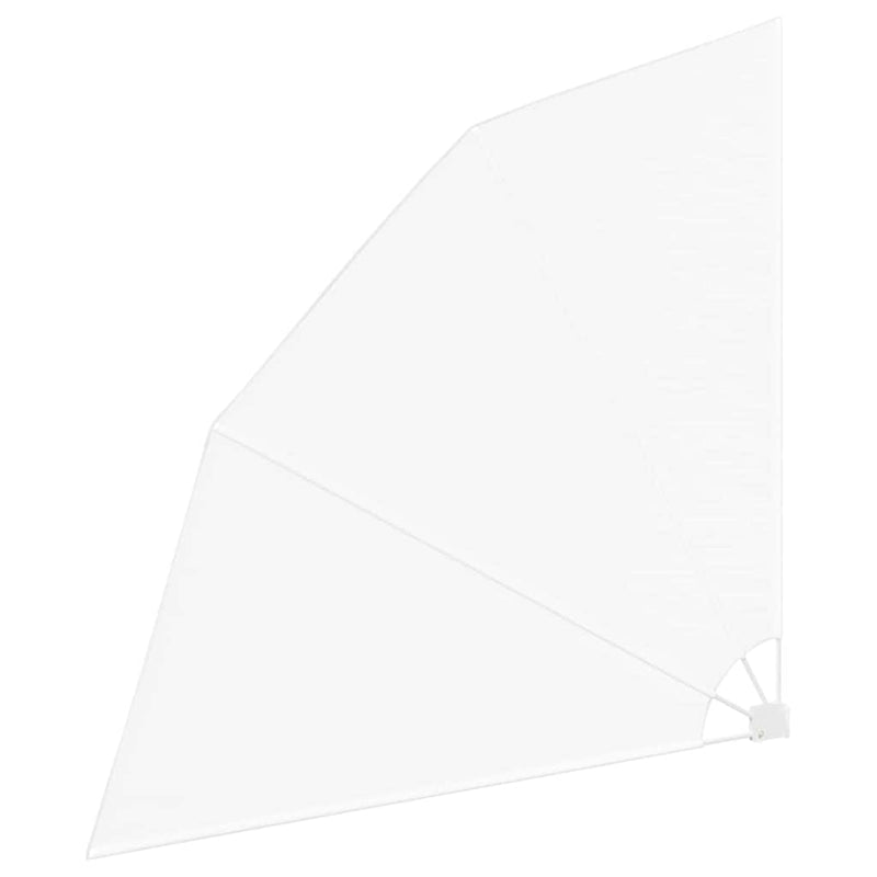 vidaXL Erkély adatvédelmi képernyő Fehér 210 x 210 cm szövet