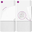 vidaXL Erkély adatvédelmi képernyő Fehér 210 x 210 cm szövet