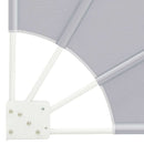 vidaXL Erkély adatvédelmi képernyő Szürke 115 x 115 cm szövet