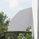 vidaXL Erkély adatvédelmi képernyő Szürke 115 x 115 cm szövet