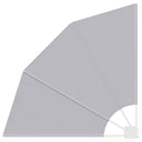 vidaXL Erkély adatvédelmi képernyő Szürke 115 x 115 cm szövet