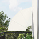 vidaXL Erkély adatvédelmi képernyő Krém 115 x 115 cm szövet