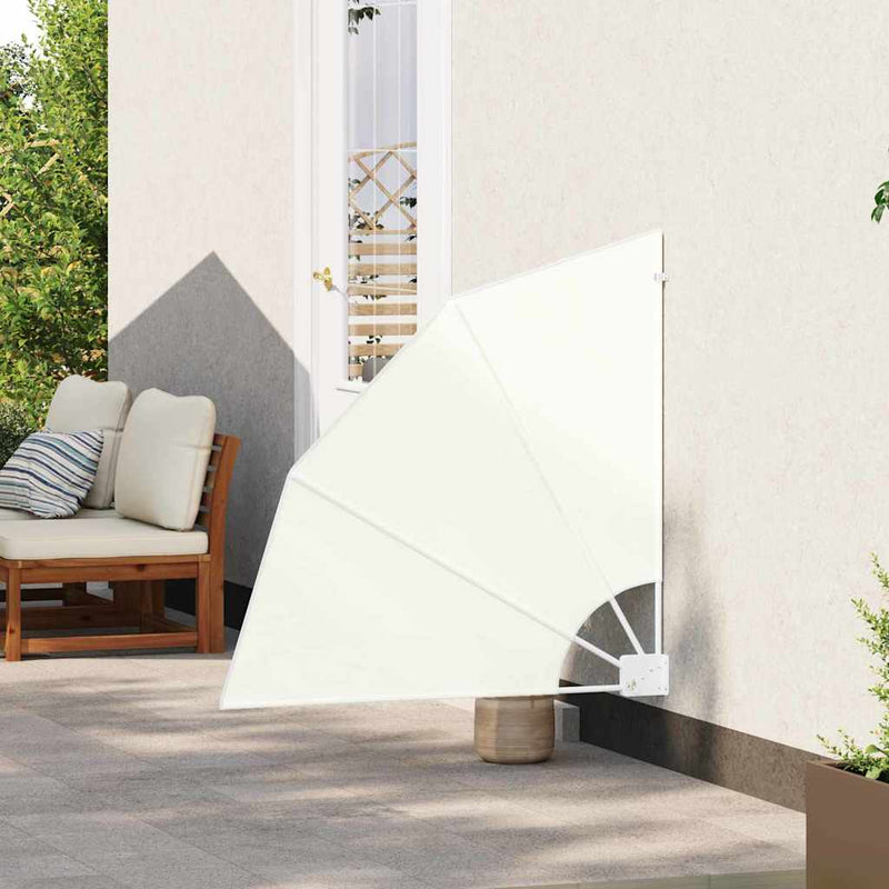 vidaXL Erkély adatvédelmi képernyő Krém 115 x 115 cm szövet