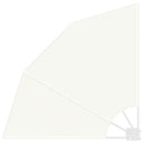 vidaXL Erkély adatvédelmi képernyő Krém 115 x 115 cm szövet