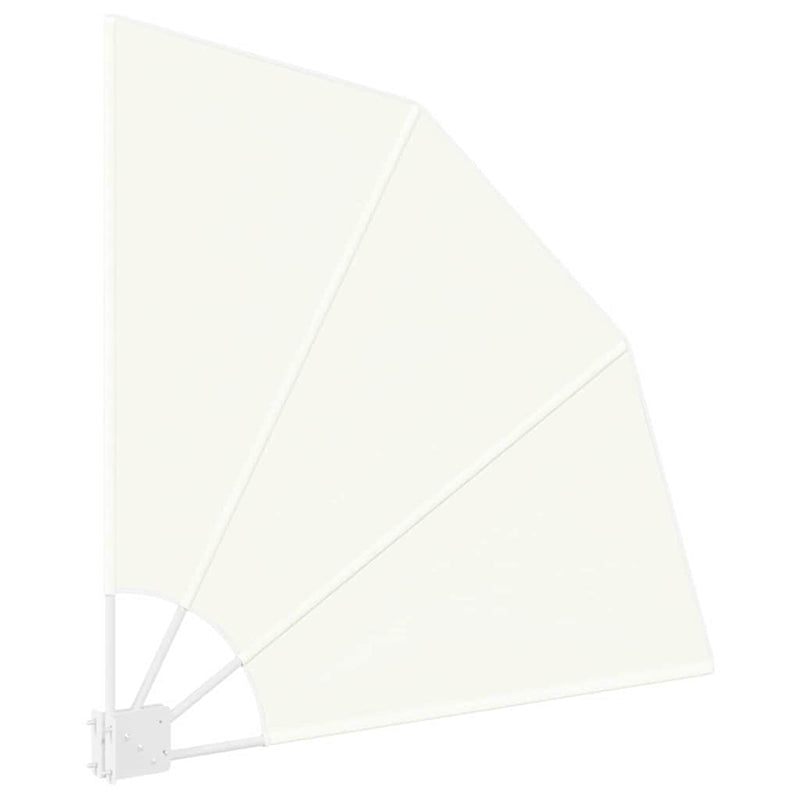 vidaXL Erkély adatvédelmi képernyő Krém 115 x 115 cm szövet