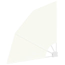 vidaXL Erkély adatvédelmi képernyő Krém 115 x 115 cm szövet