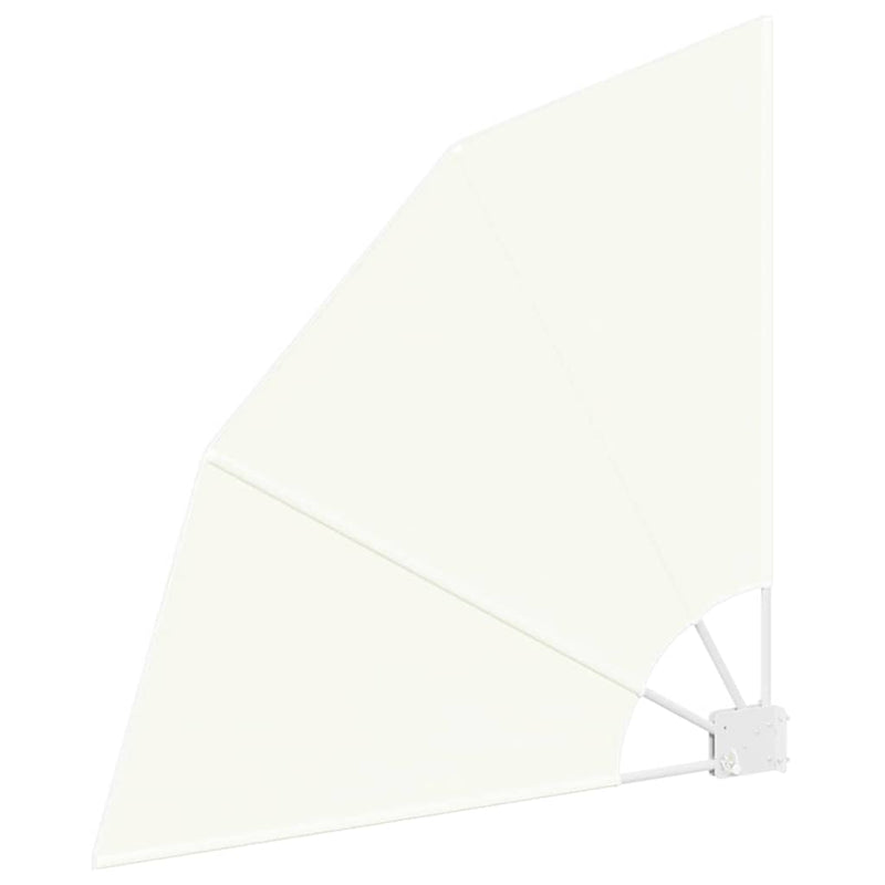 vidaXL Erkély adatvédelmi képernyő Krém 115 x 115 cm szövet