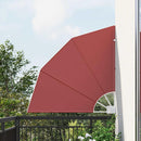 vidaXL Erkély adatvédelmi képernyő Terrakotta 115 x 115 cm szövet