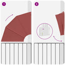 vidaXL Erkély adatvédelmi képernyő Terrakotta 115 x 115 cm szövet