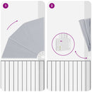 vidaXL Erkély adatvédelmi képernyő Szürke 160 x 160 cm szövet