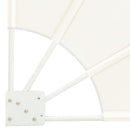 vidaXL Erkély adatvédelmi képernyő Krém 160 x 160 cm szövet