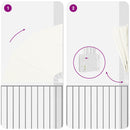 vidaXL Erkély adatvédelmi képernyő Krém 160 x 160 cm szövet