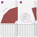 vidaXL Erkély adatvédelmi képernyő Terrakotta 160 x 160 cm szövet