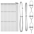vidaXL Kerítésoszlop 13 pcs Ezüst Acél