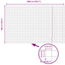 vidaXL Európai Kerítés 1 x 10 m PVC-bevonatú vas