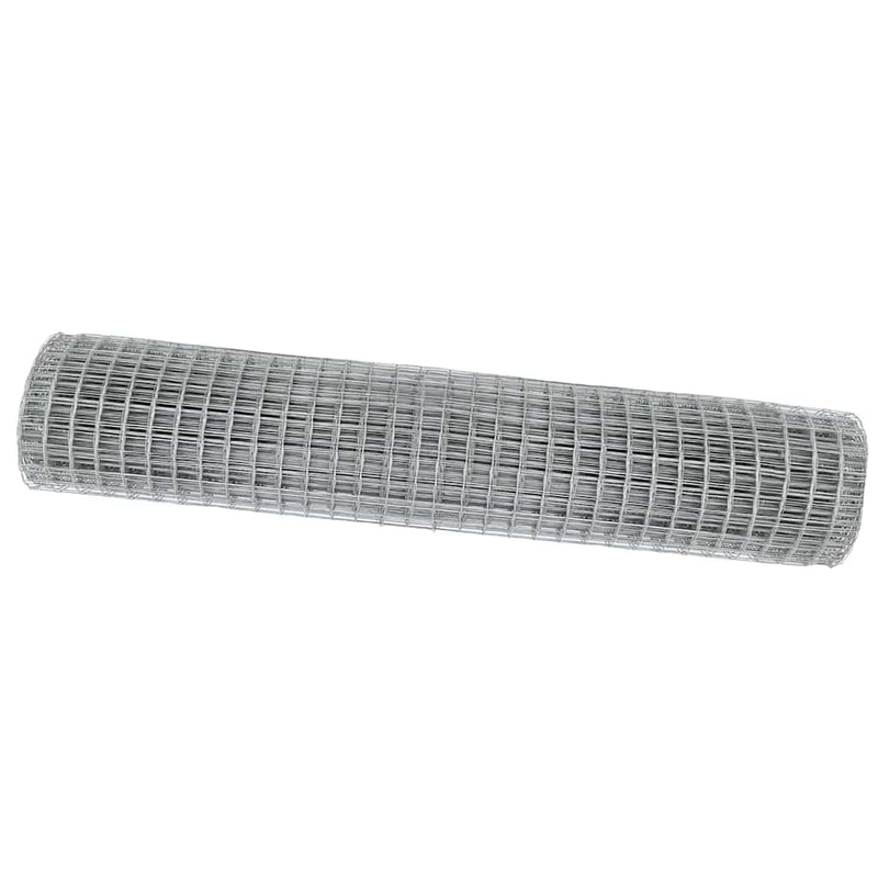 vidaXL Európai Kerítés Ezüst 1.5 x 10 m Meleg horganyzott vas