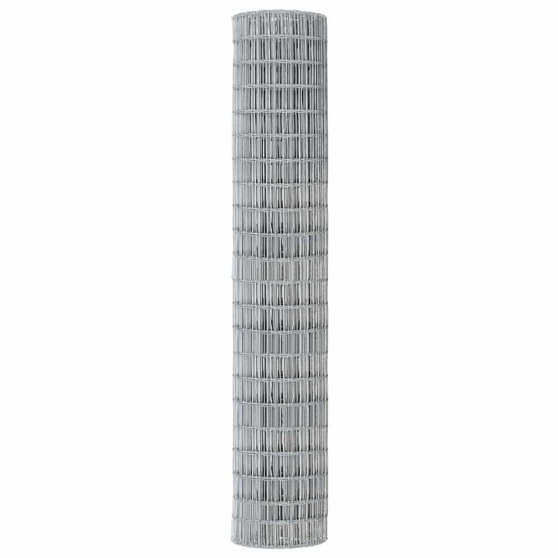 vidaXL Európai Kerítés Ezüst 1.5 x 10 m Meleg horganyzott vas